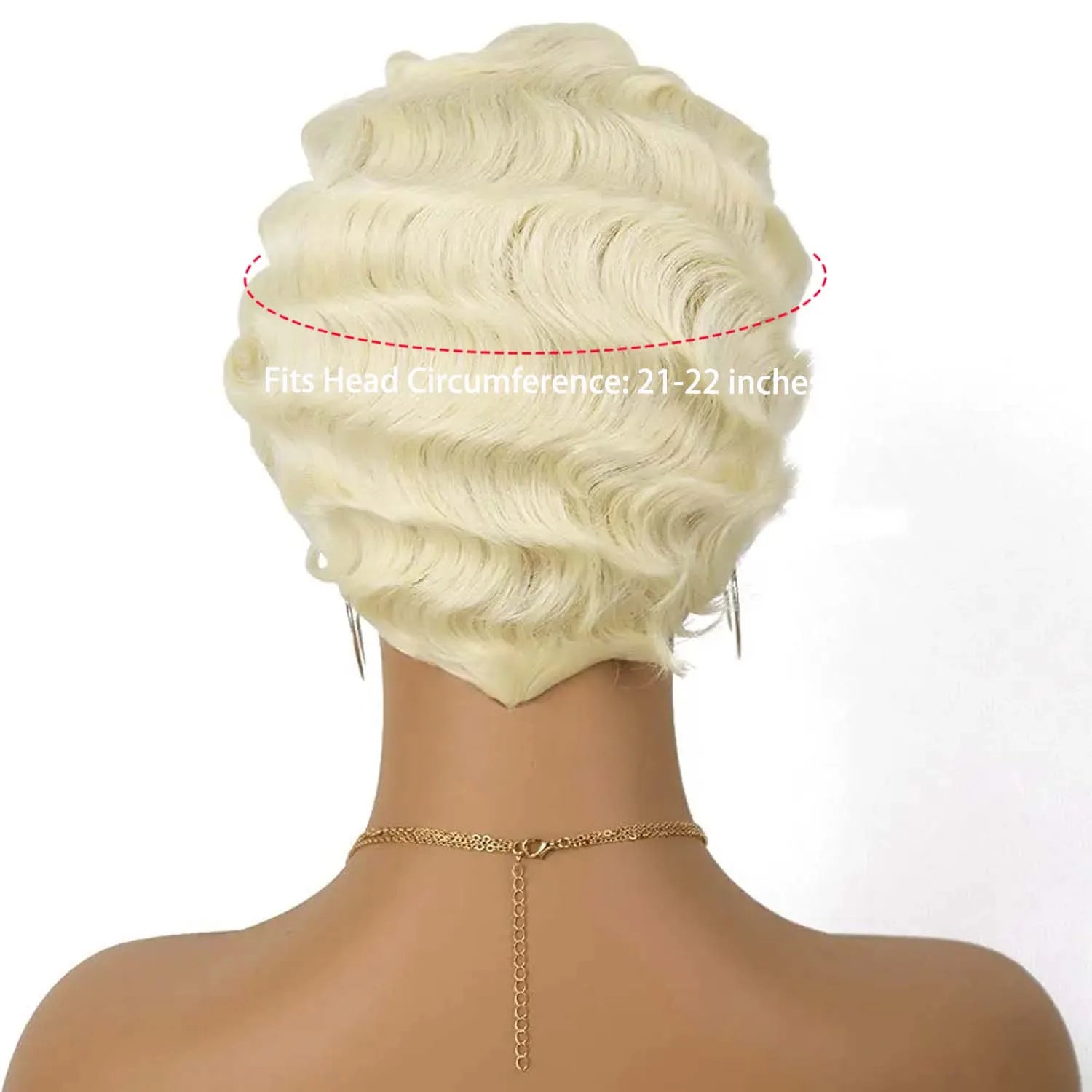 Short Curly Finger Wave Wig for Women 1920s Cosplay and Daily Use - 7