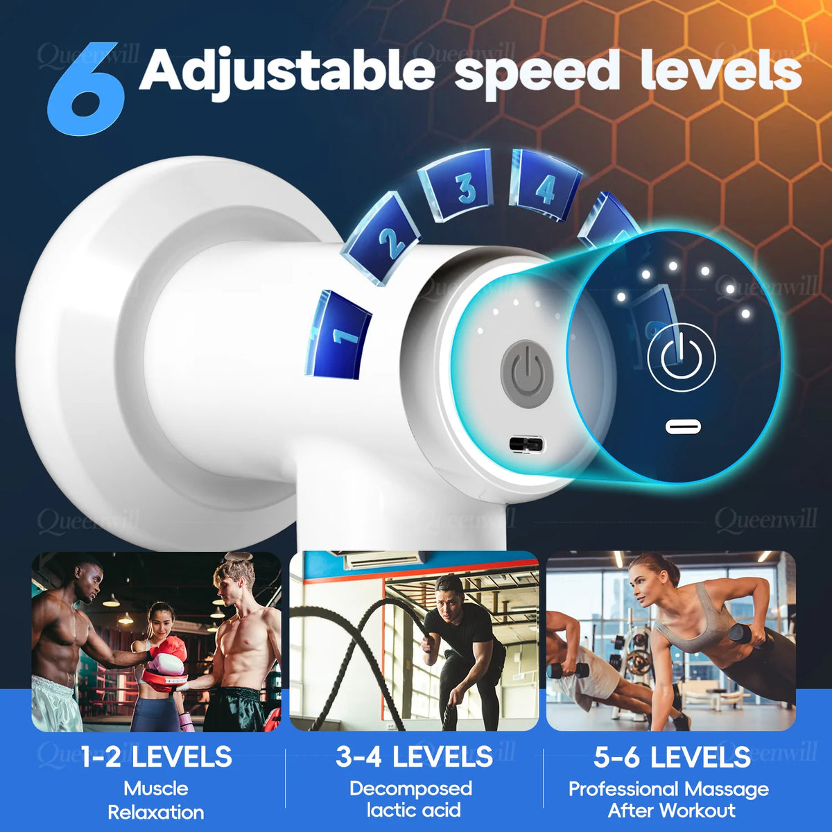 Portable Body Shaping and Deep Tissue Massage Gun for Fitness Recovery