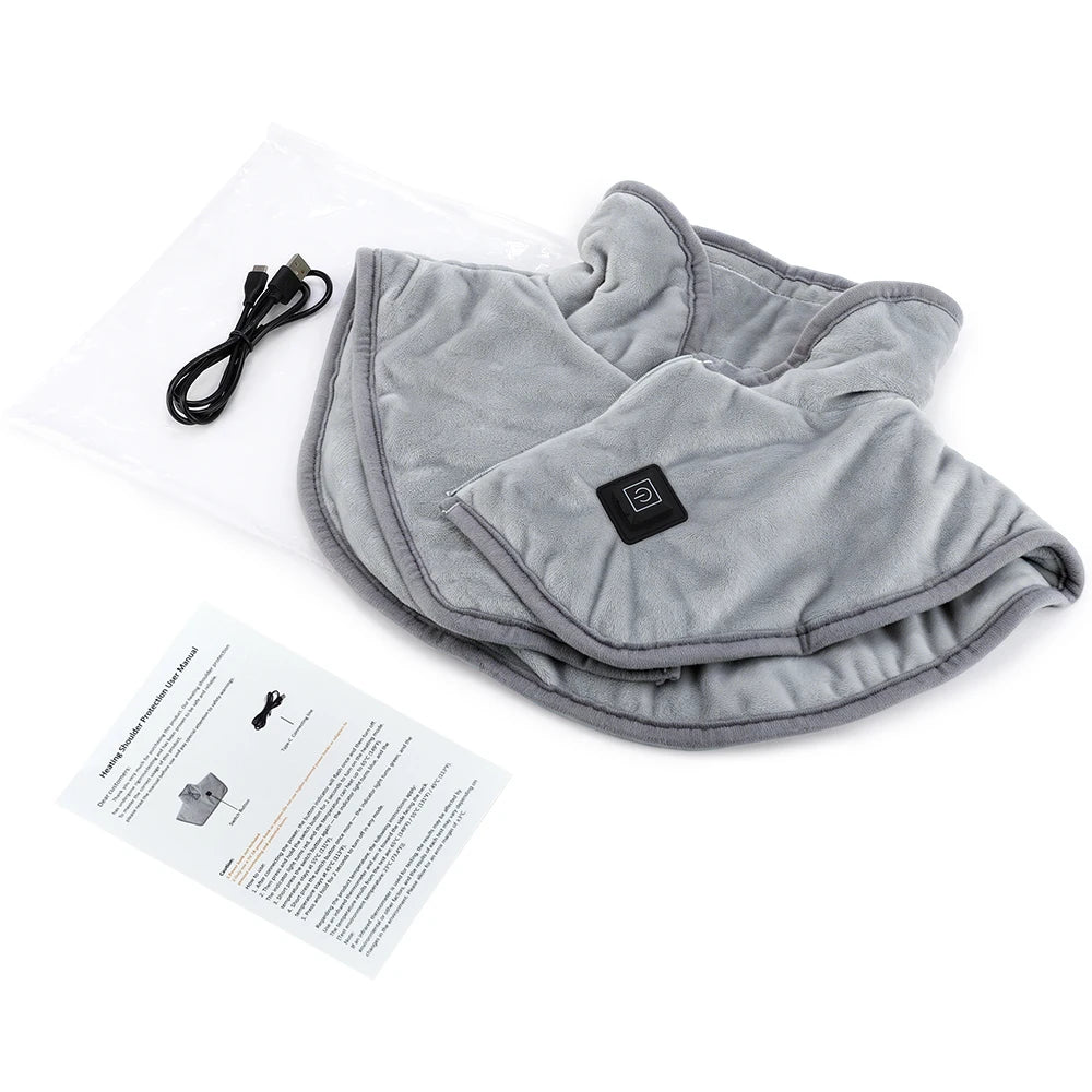 Electric Heated Neck and Shoulder Wrap for Pain Relief and Warmth - 17