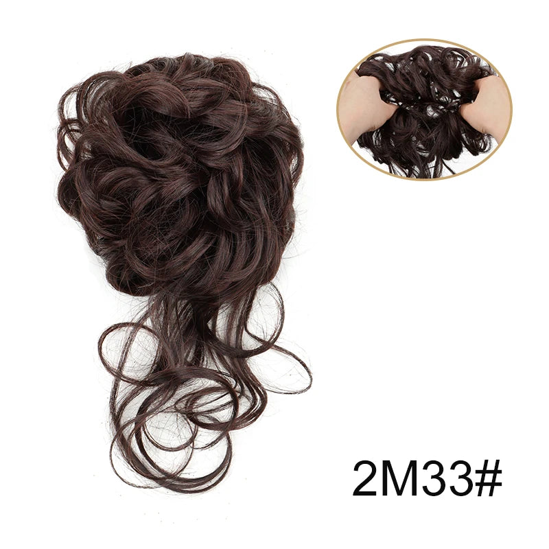 Messy Bun Hairpiece Scrunchie for Easy Elegant Hairstyles - 15