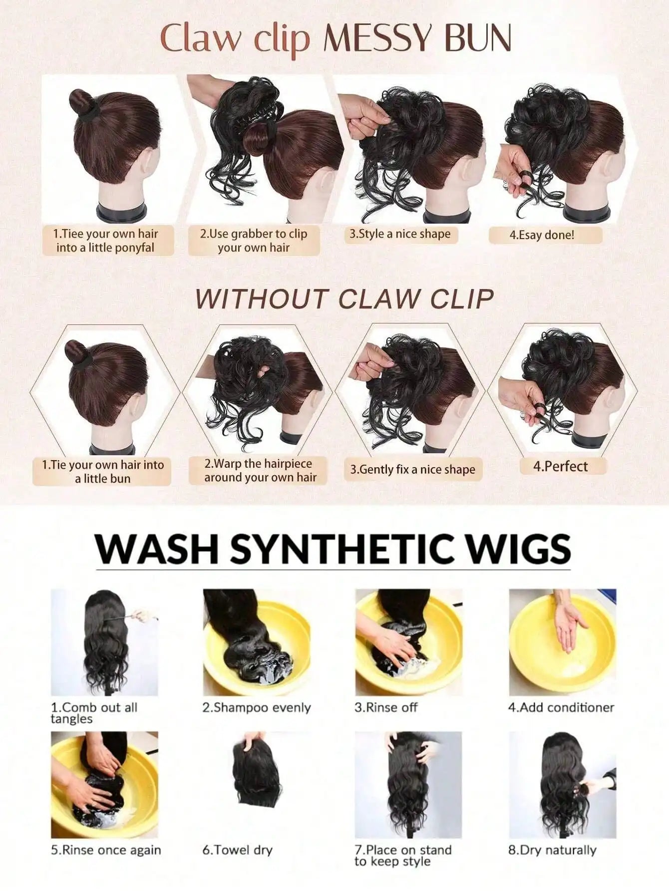 Synthetic Bubble Ponytail Hair Extension for Instant Volume - 11