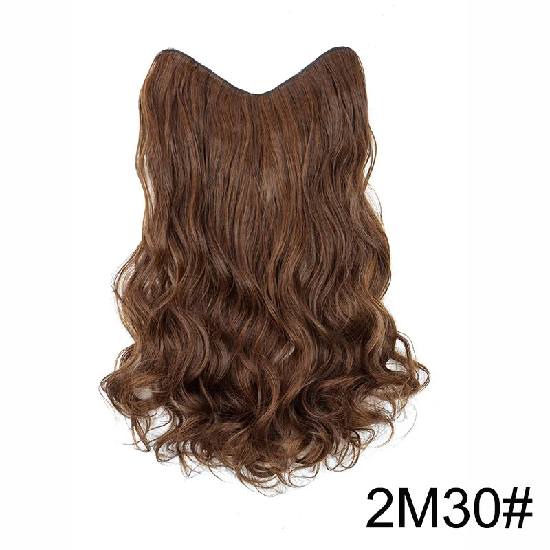 20-Inch Long Curly Clip-In Hair Extensions - 7