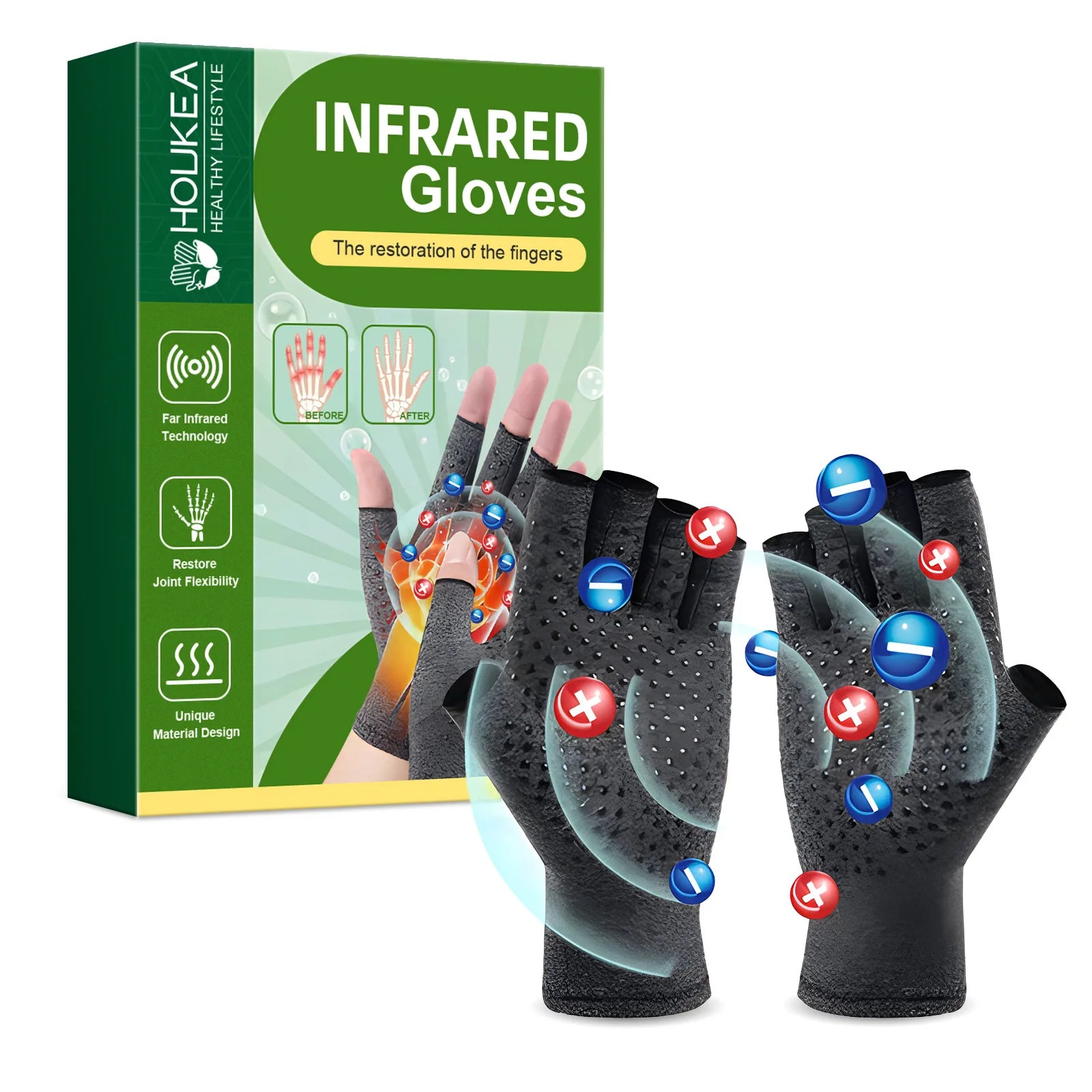 Magnetic Compression Therapy Gloves for Arthritis and Joint Pain Relief - 10