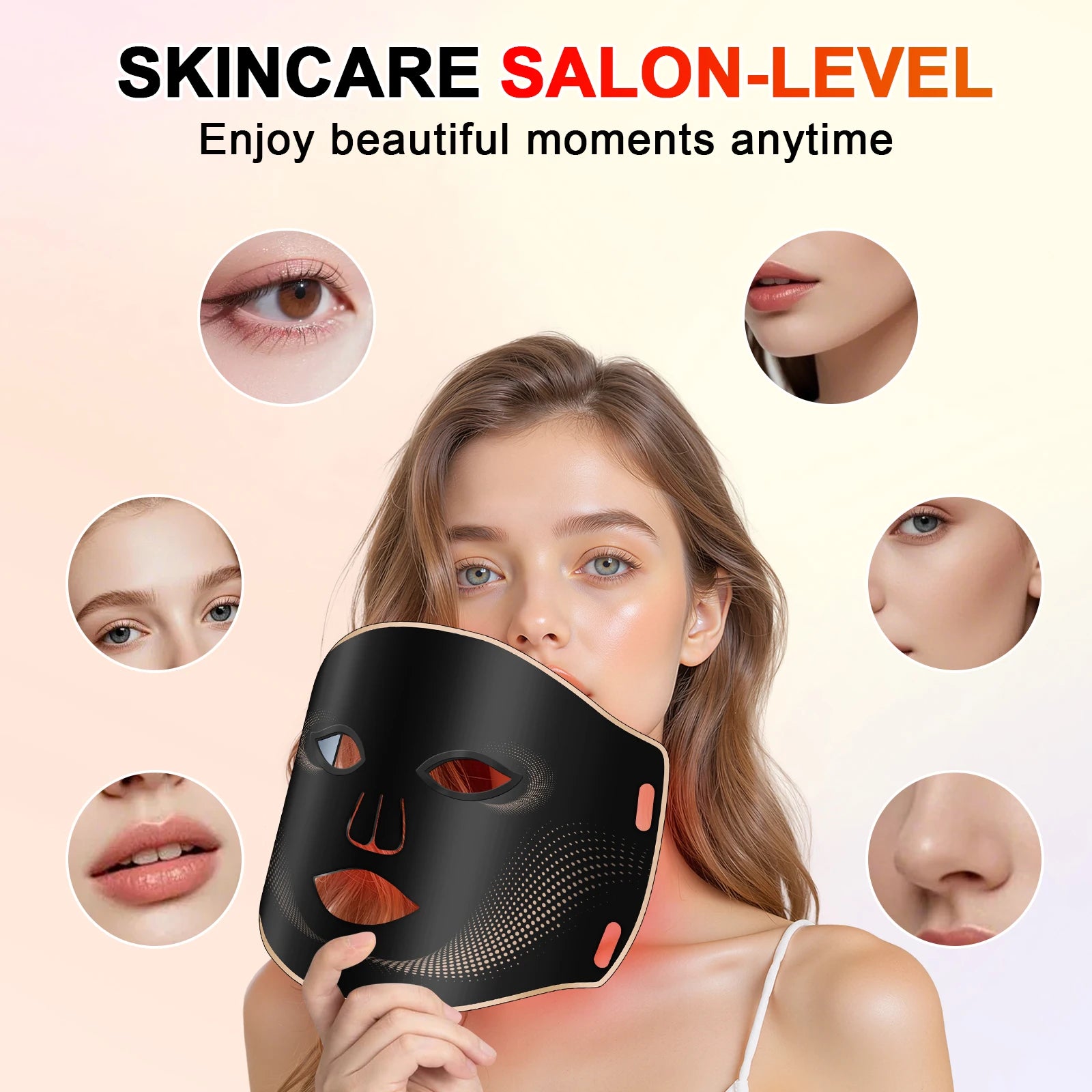 7-Color LED Silicone Facial Mask for Anti-Aging and Skin Rejuvenation - 5