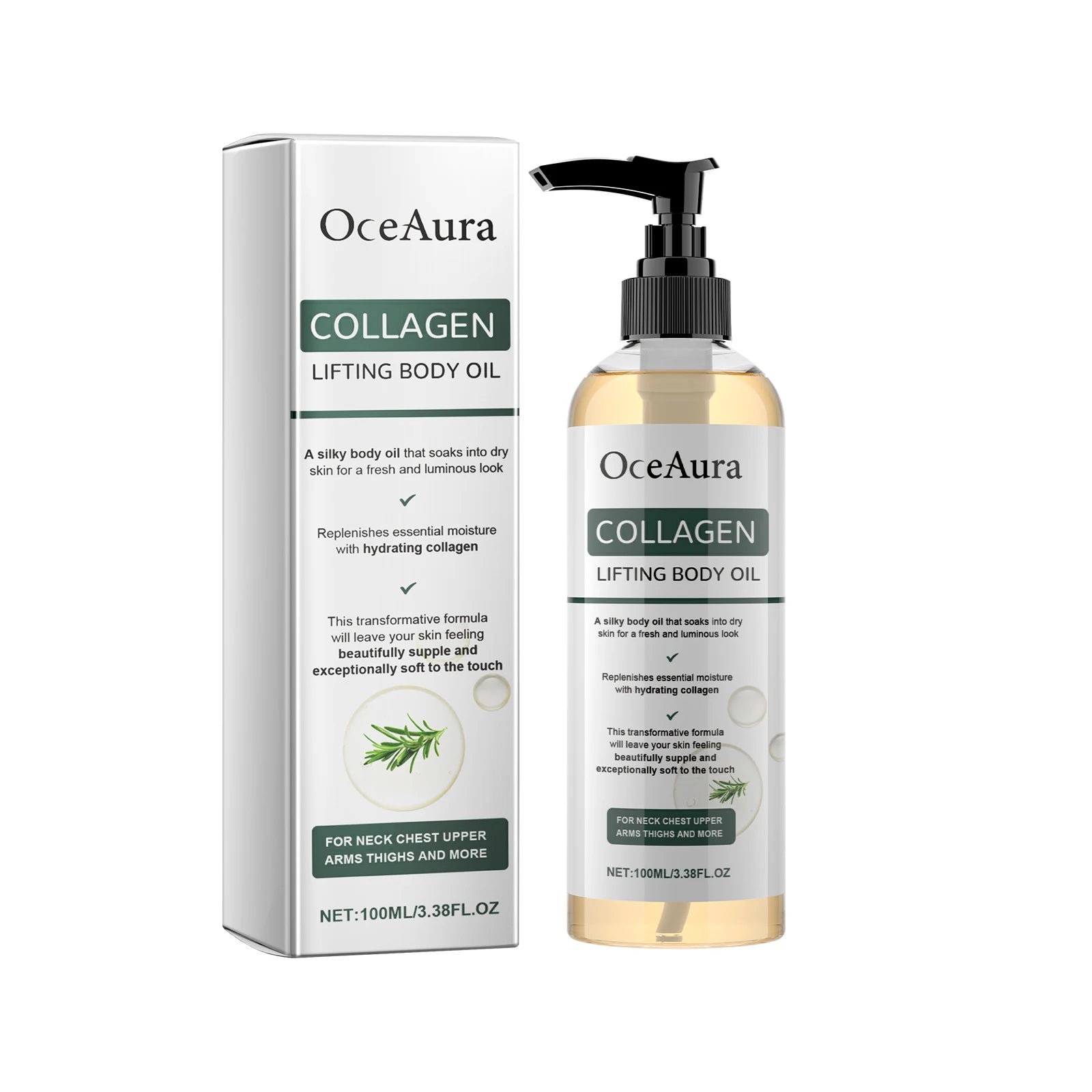 Collagen Body Firming Massage Oil for Skin Tightening and Hydration - 17