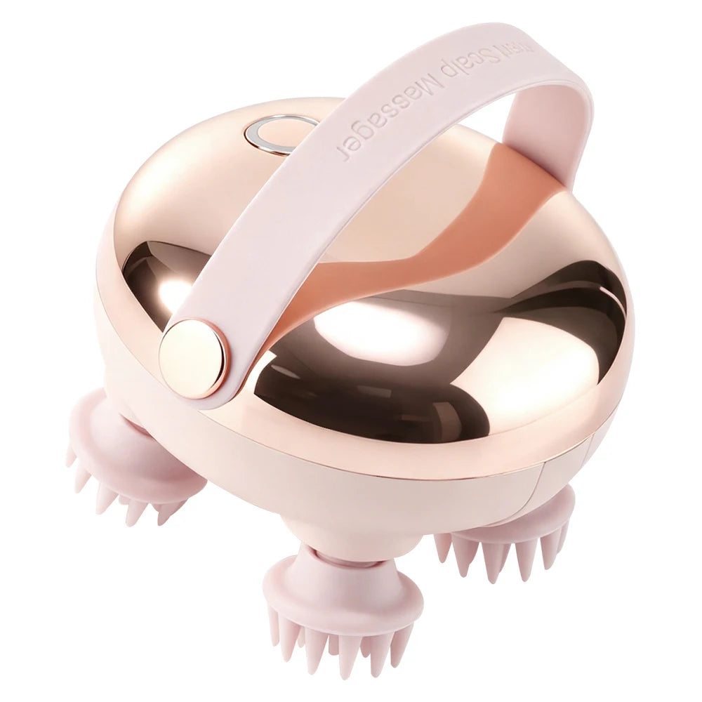 Electric Waterproof Scalp Massager for Stress Relief and Hair Growth