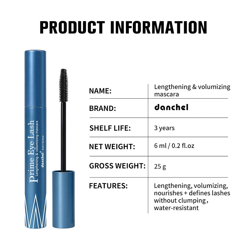 Water-Resistant Lengthening and Volumizing Mascara for Full Natural Lashes - 16