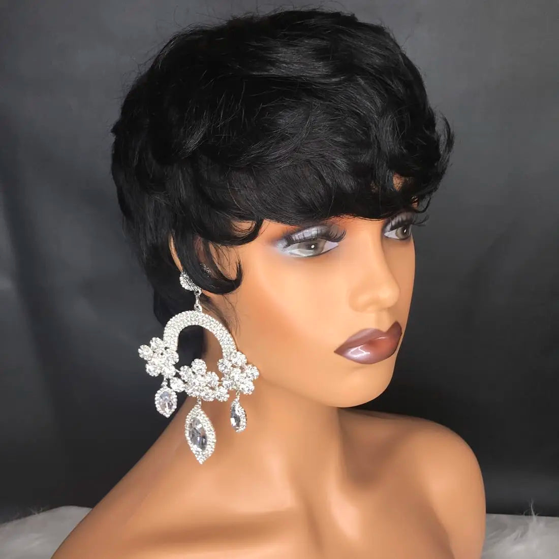 Short Wavy Pixie Cut Wig for Daily Wear