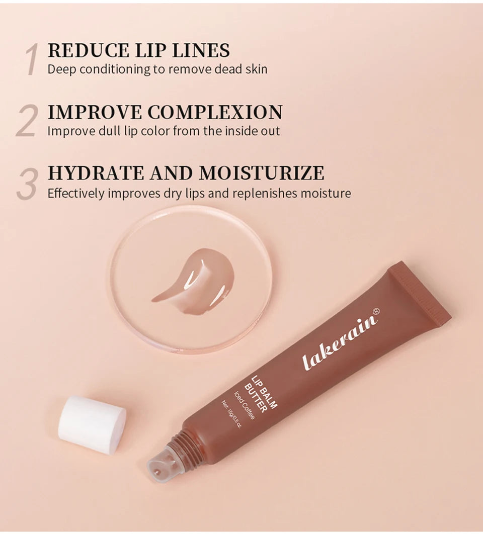 Hydrating Moisturizing Lip Balm Butter for Soft and Glossy Lips