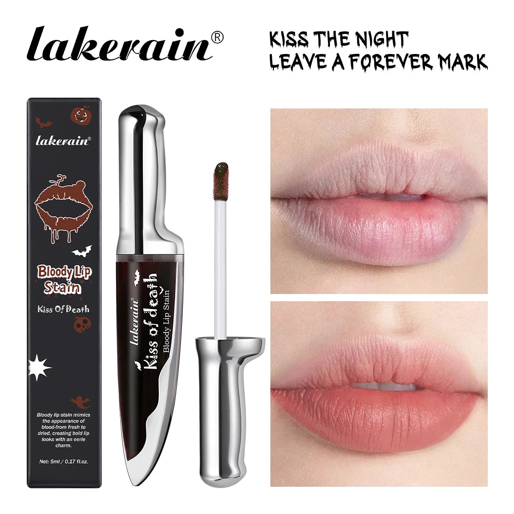 Long-Lasting Waterproof Matte Bloody Lip Stain for Halloween Makeup