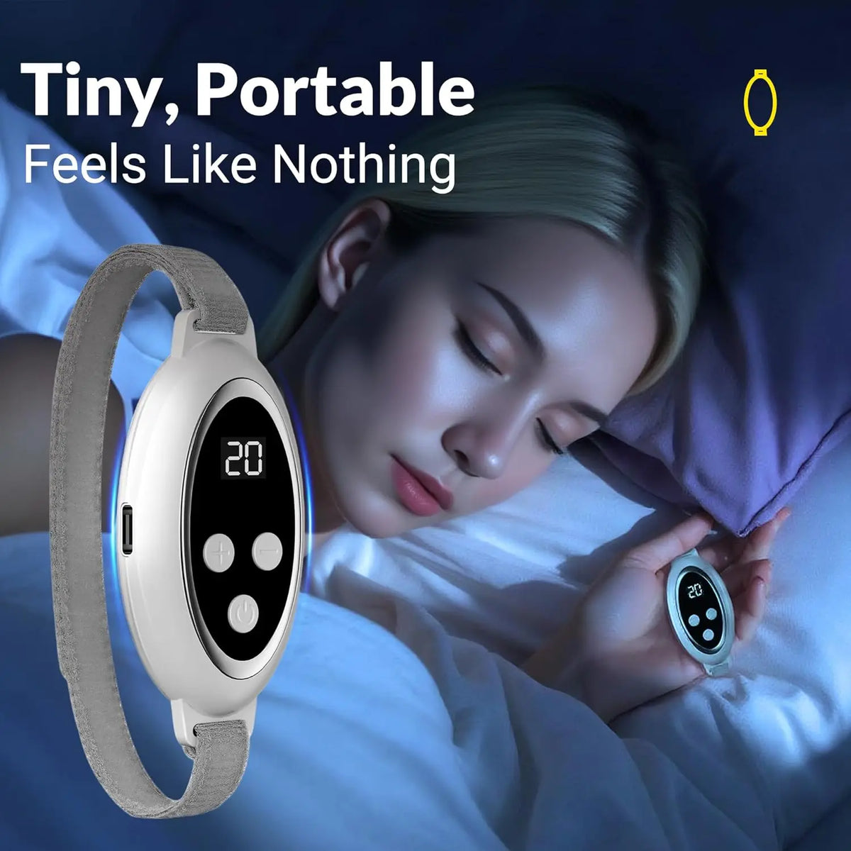 Microcurrent Handheld Sleep Aid Device for Insomnia and Anxiety Relief