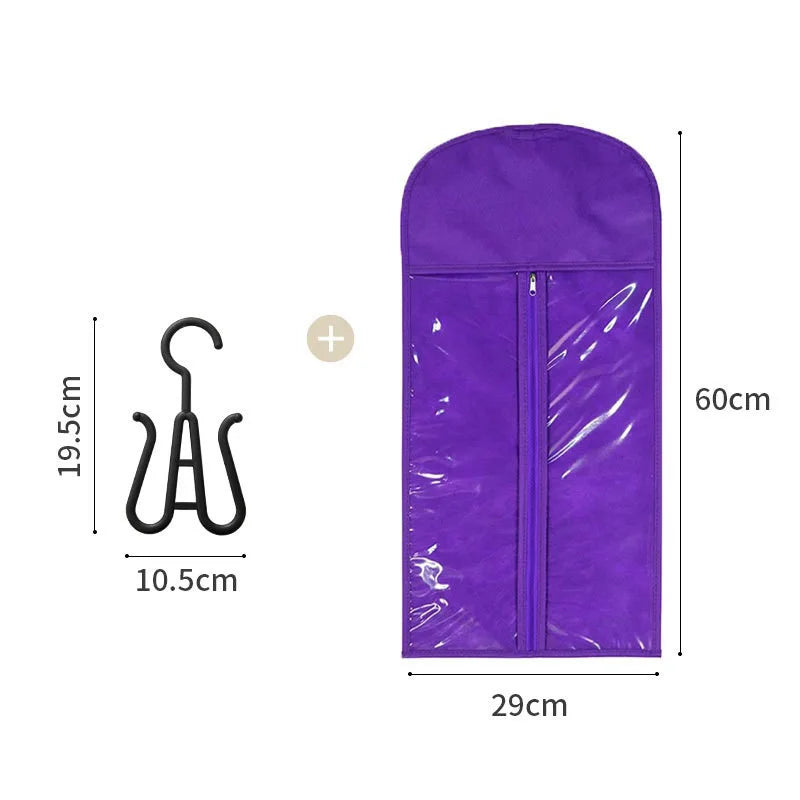Protective Wig Storage Bag with Hanging Organizer for Easy Care