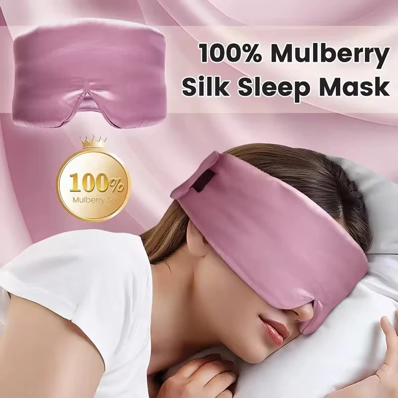 Silk Sleep Mask for Total Light Blocking and Comfortable Rest - 12