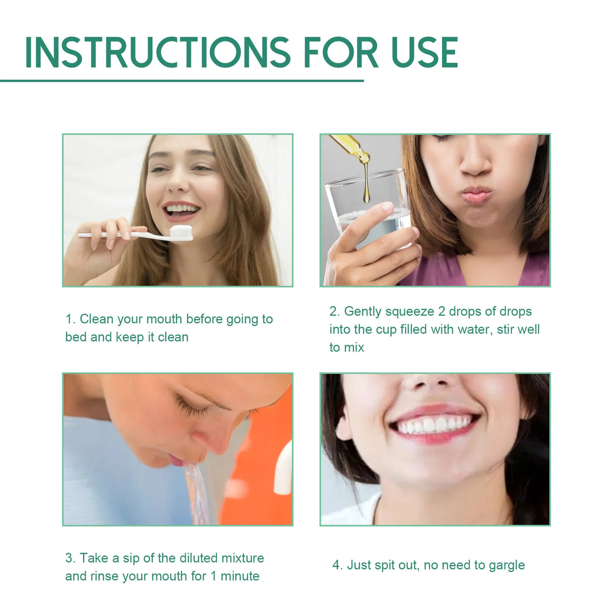 Natural Herbal Toothache and Gum Relief Drops for Oral Health Care