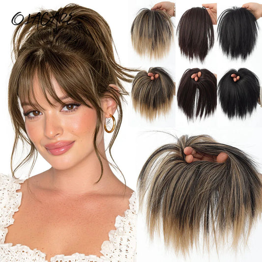 Messy Bun Hair Extension Scrunchie for Instant Volume