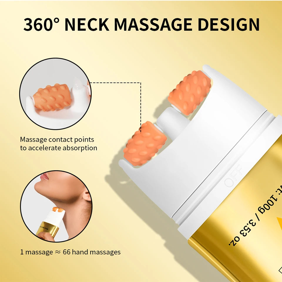 Firming and Lifting Neck Cream with Built-in Roller for Smooth Skin - 11