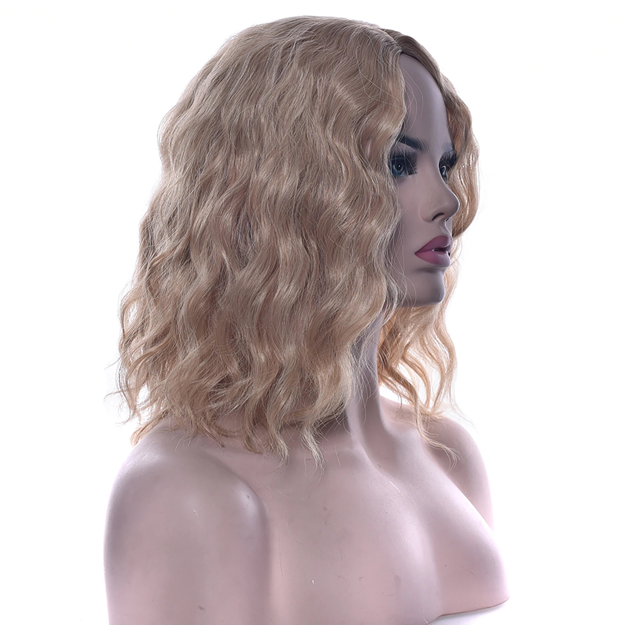 Short Curly Bob Wig for Daily Wear or Cosplay - 7