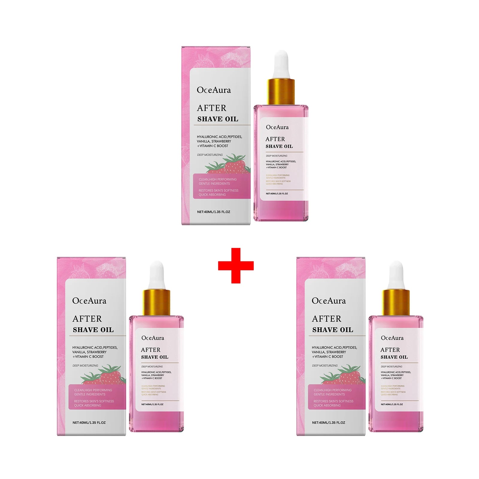 Soothing Strawberry After Shave Oil for Irritation Relief and Hydration - 15