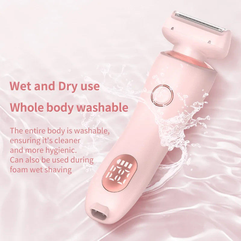 Electric Painless Hair Removal Shaver for Women's Body and Face
