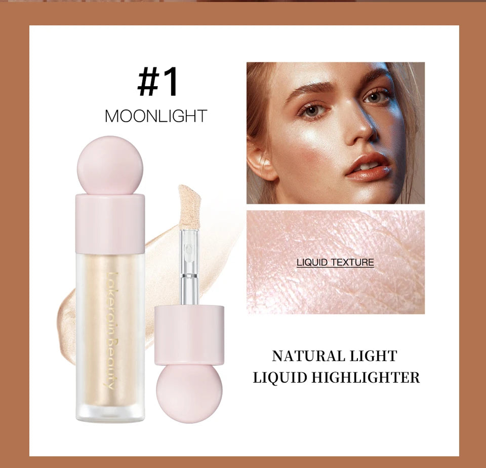 Liquid Highlighter for Radiant Glow and Natural Brightened Skin Finish - 8