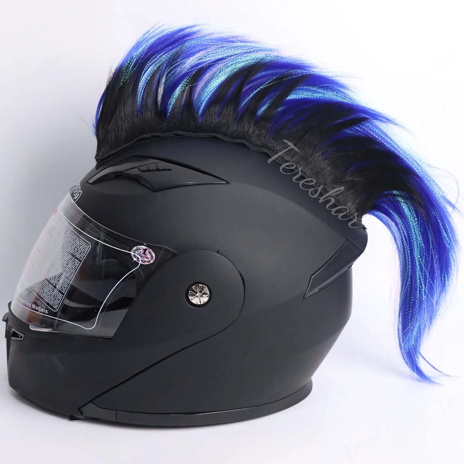 Mohawk Helmet Wig Decoration for Motorcycle and Sports Helmets - 8