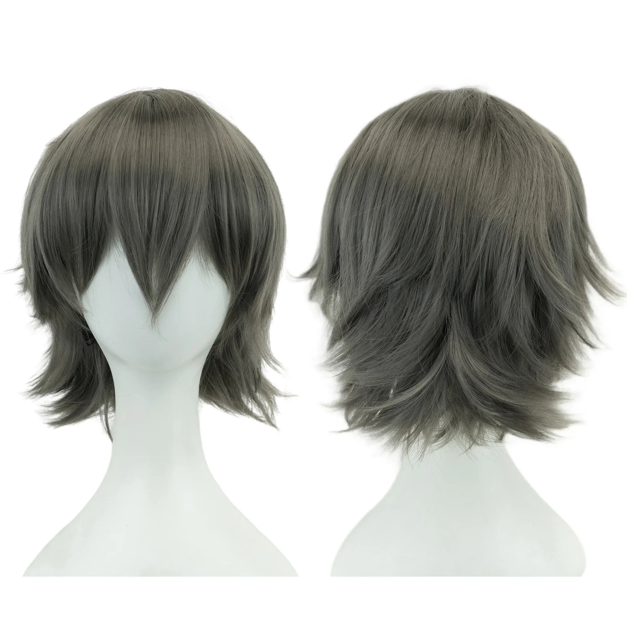Short Bob Cosplay Wig with Bangs for Halloween and Costume Parties - 31