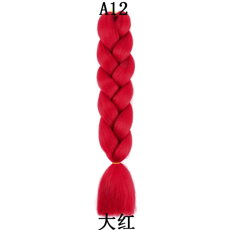 24-Inch Synthetic Jumbo Braiding Hair Extensions