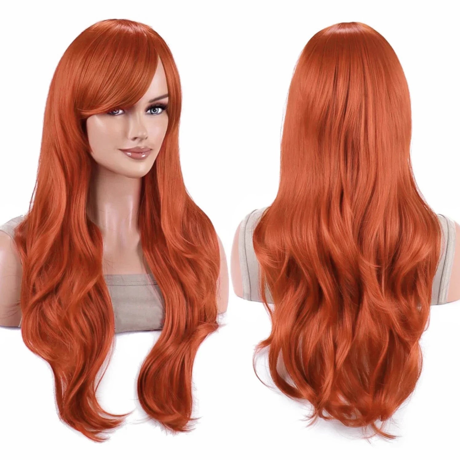 Long Wavy Teal Green Cosplay Wig for Anime Costumes - 41