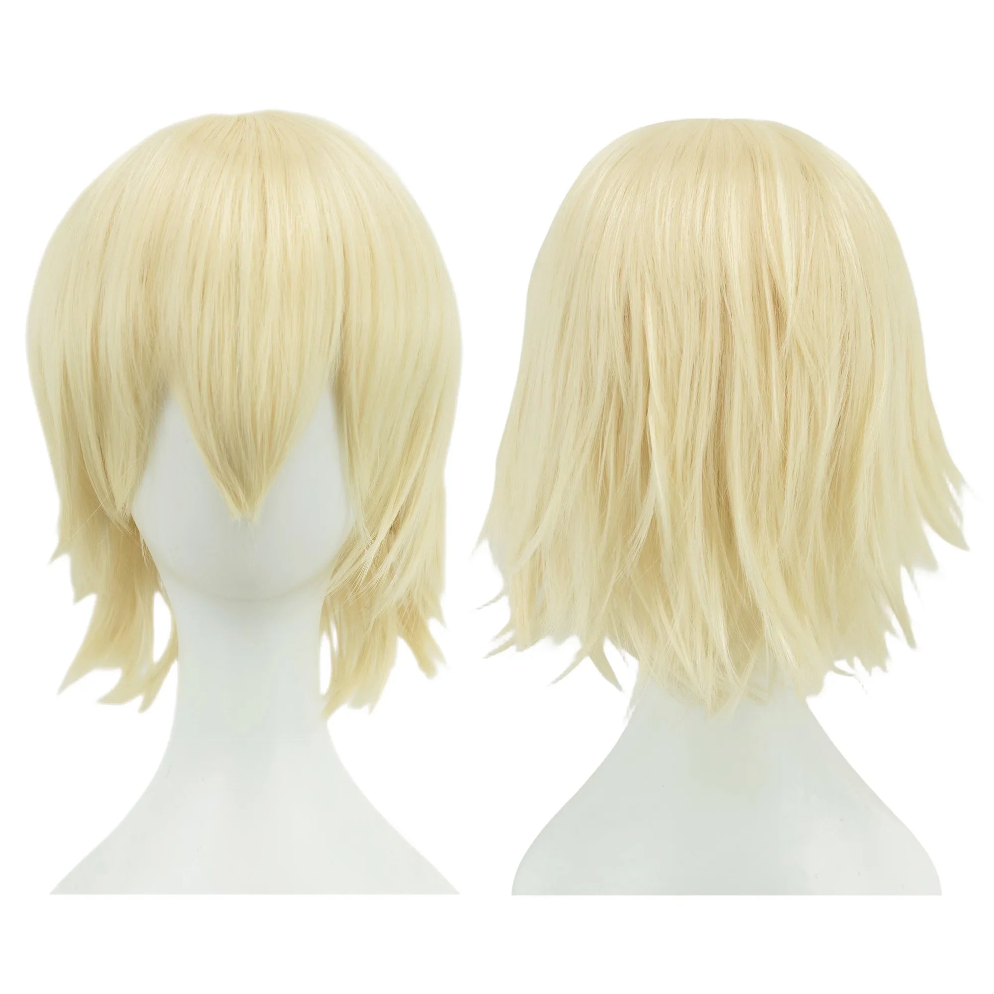 Short Bob Cosplay Wig with Bangs for Halloween and Costume Parties - 12