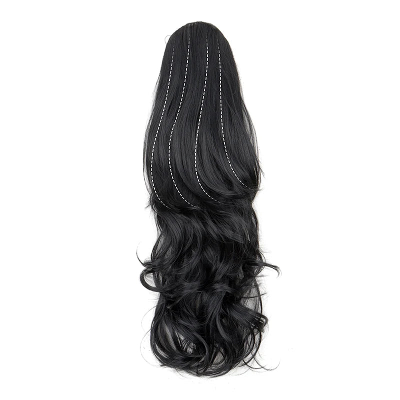 22-Inch Wavy Curly Drawstring Ponytail Extension - 14
