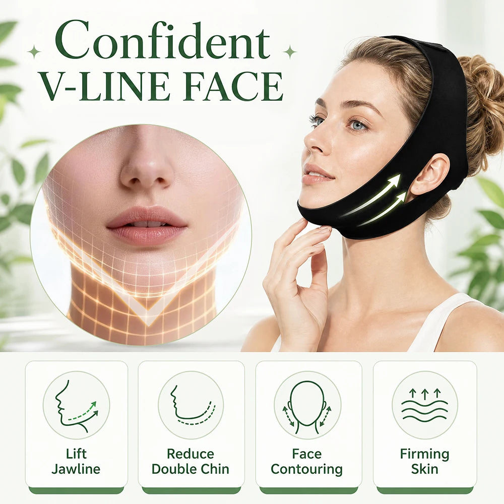 Hot and Cold V-Line Face Lifting Bandage for Jaw Relief and Firming - 10