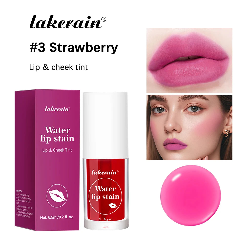 Waterproof Moisturizing Lip Tint and Liquid Blush for All-Day Wear - 24