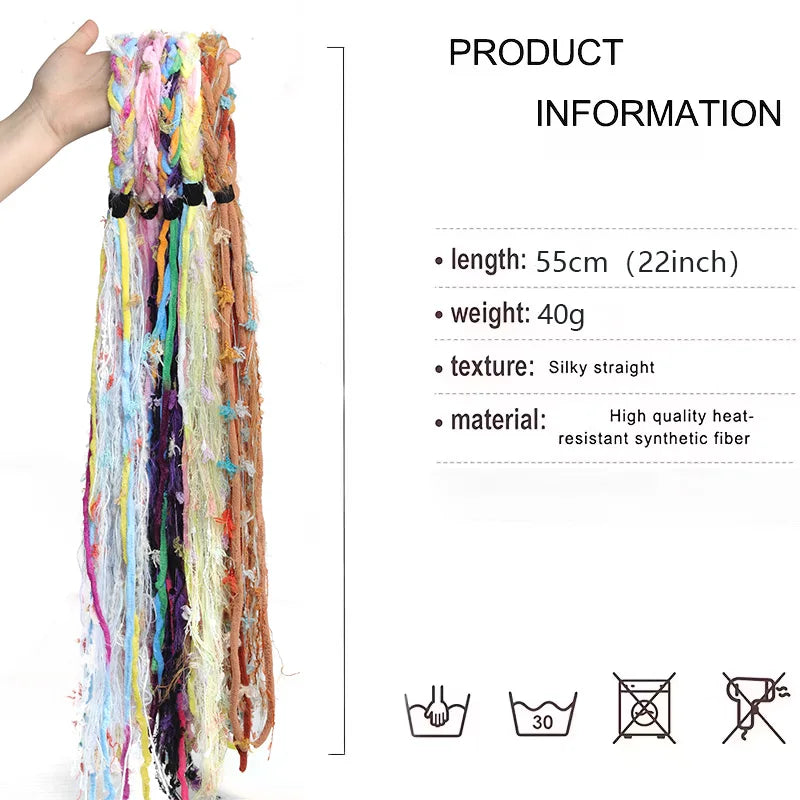 Bohemian Braided Dreadlock Headband for Festivals - 6
