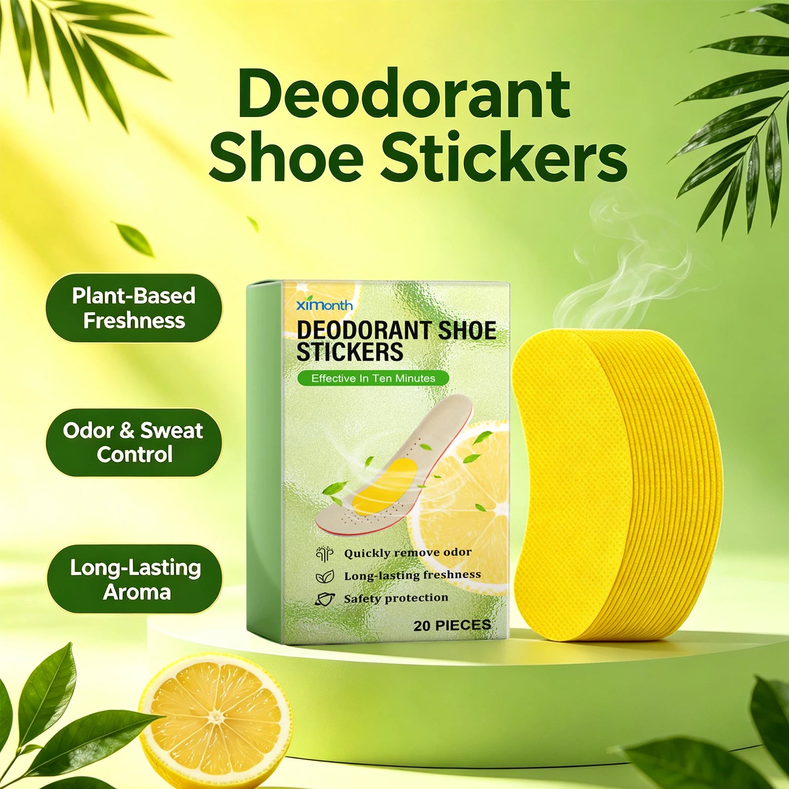 Deodorant Shoe Odor Removal Patches for Daily Freshness - 2