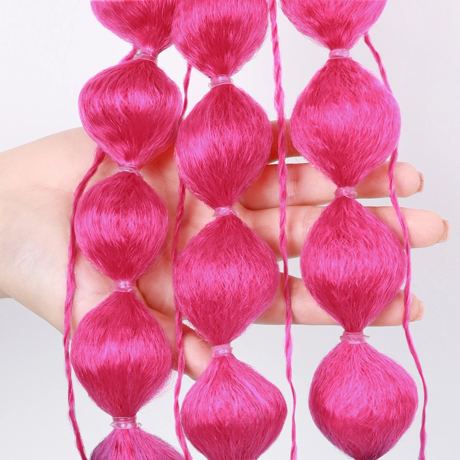 Colorful Bubble Braid Ponytail Extension for Instant Volume - 11
