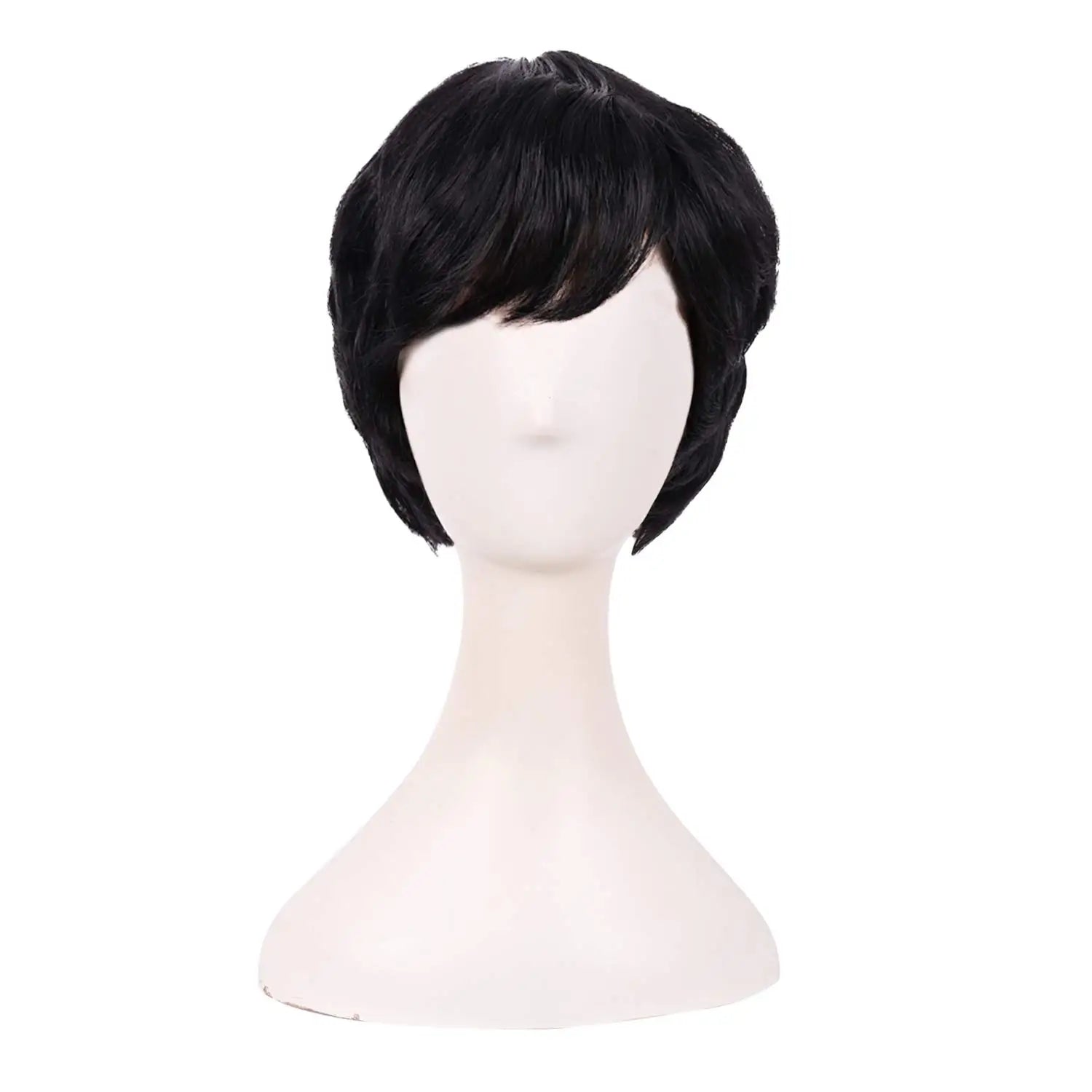 Short Curly Synthetic Hair Wig for Daily Use - 1