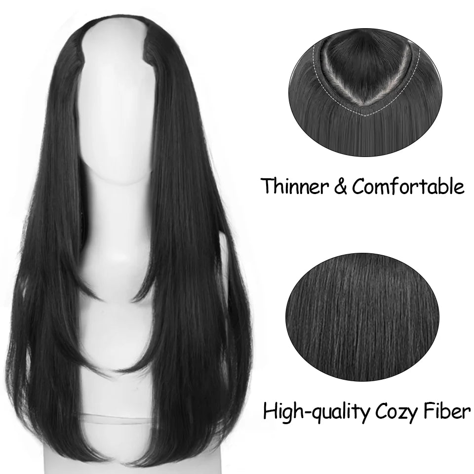 V-Shaped Layered Hair Extensions for Instant Volume and Length