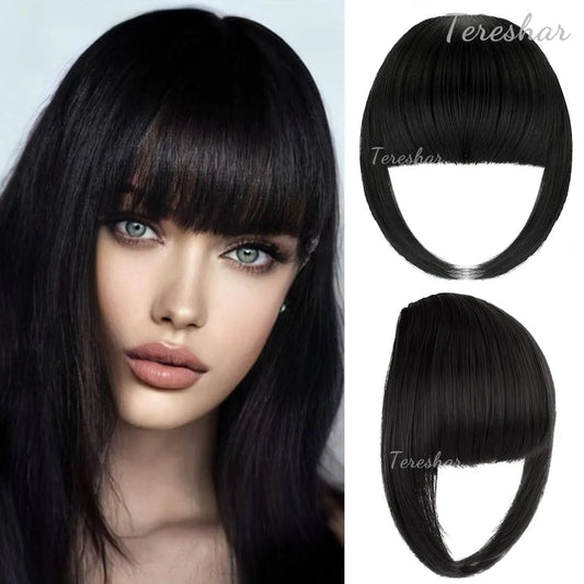 Clip-In Synthetic Straight Hair Bangs for Instant Volume