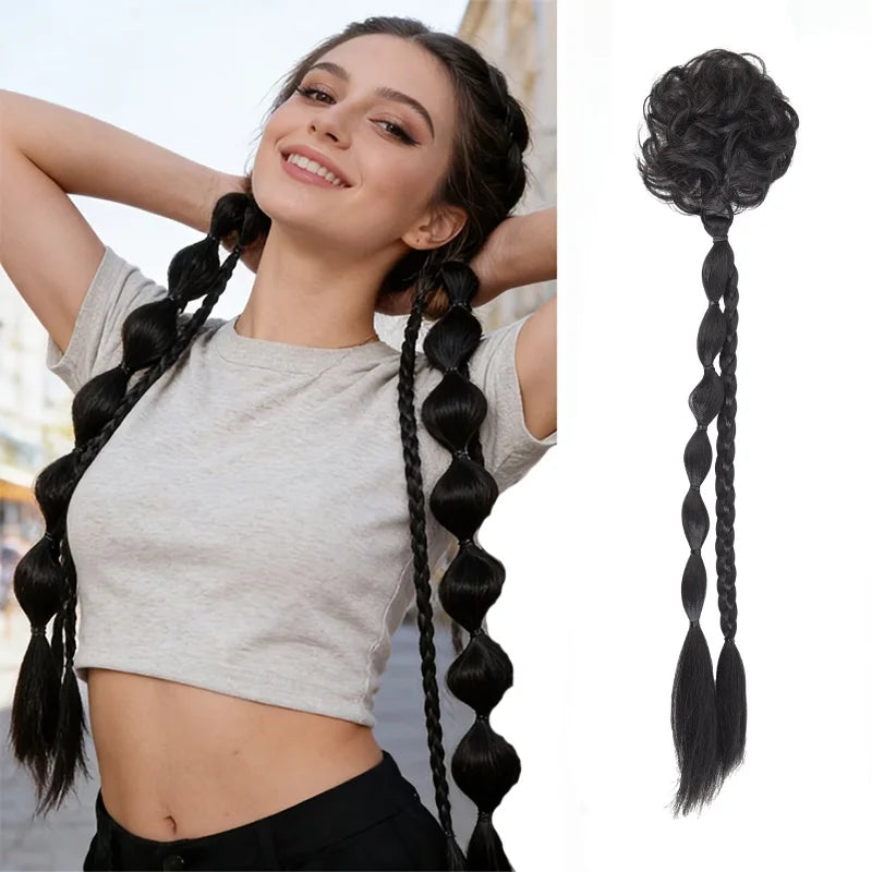 Bubble Braid Ponytail Hair Extension for Instant Volume