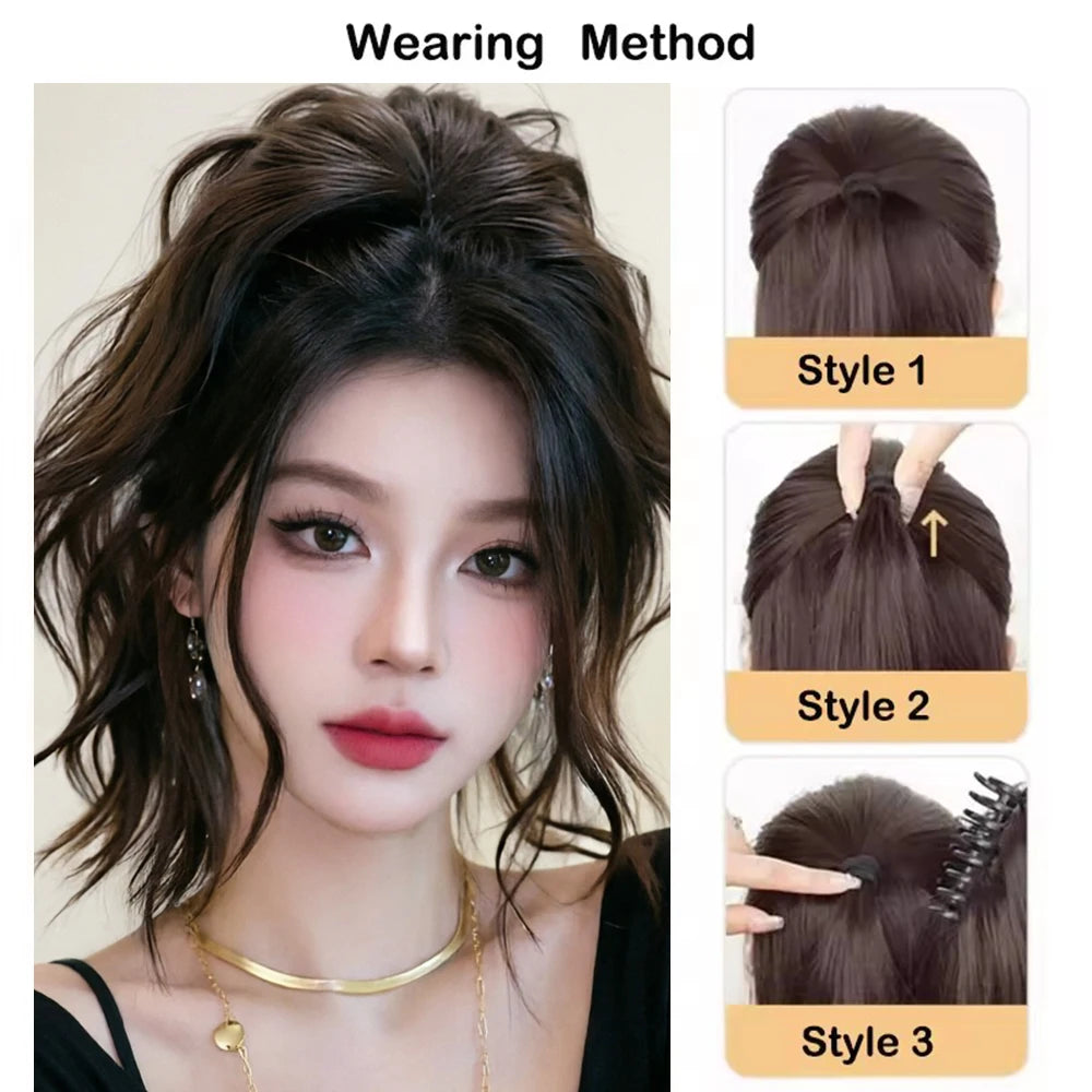 12 Inch Wavy Claw Clip Ponytail Hair Extension