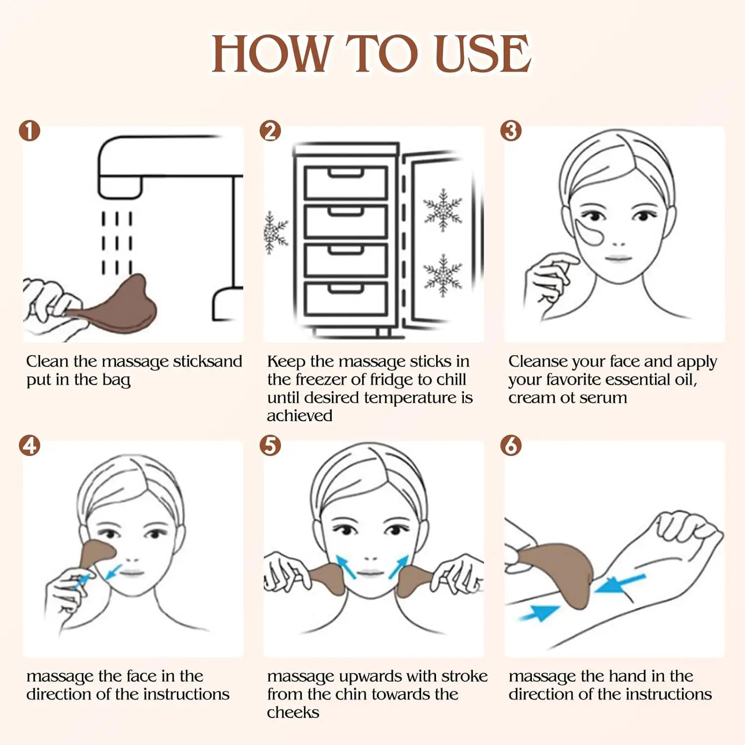 2-in-1 Stainless Steel Facial Cooling Cryo Sticks for Skin Tightening - 4