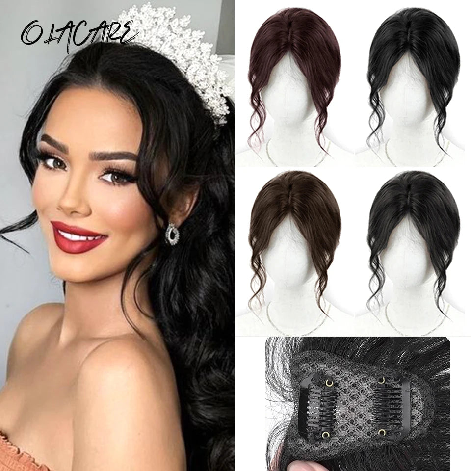 Clip-In Hair Topper for Volume and Natural Fringe - 42