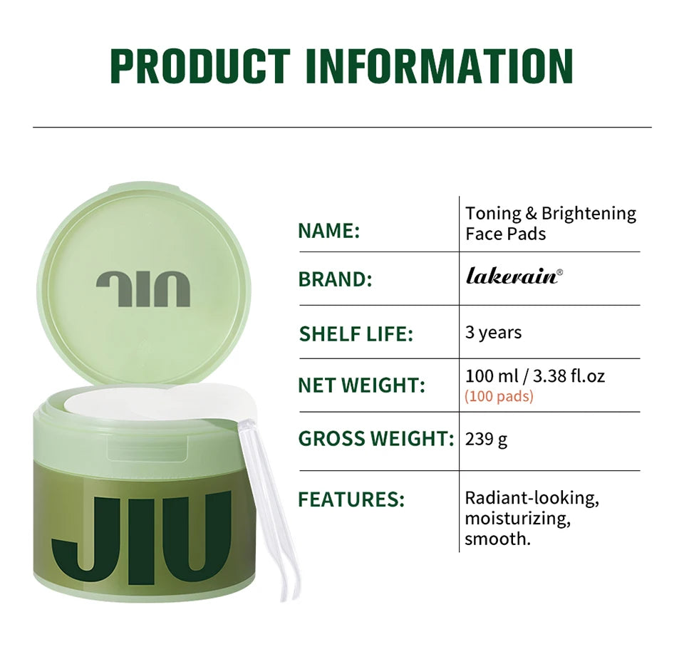 Brightening and Moisturizing Toning Face Pads for Radiant Skin - 17