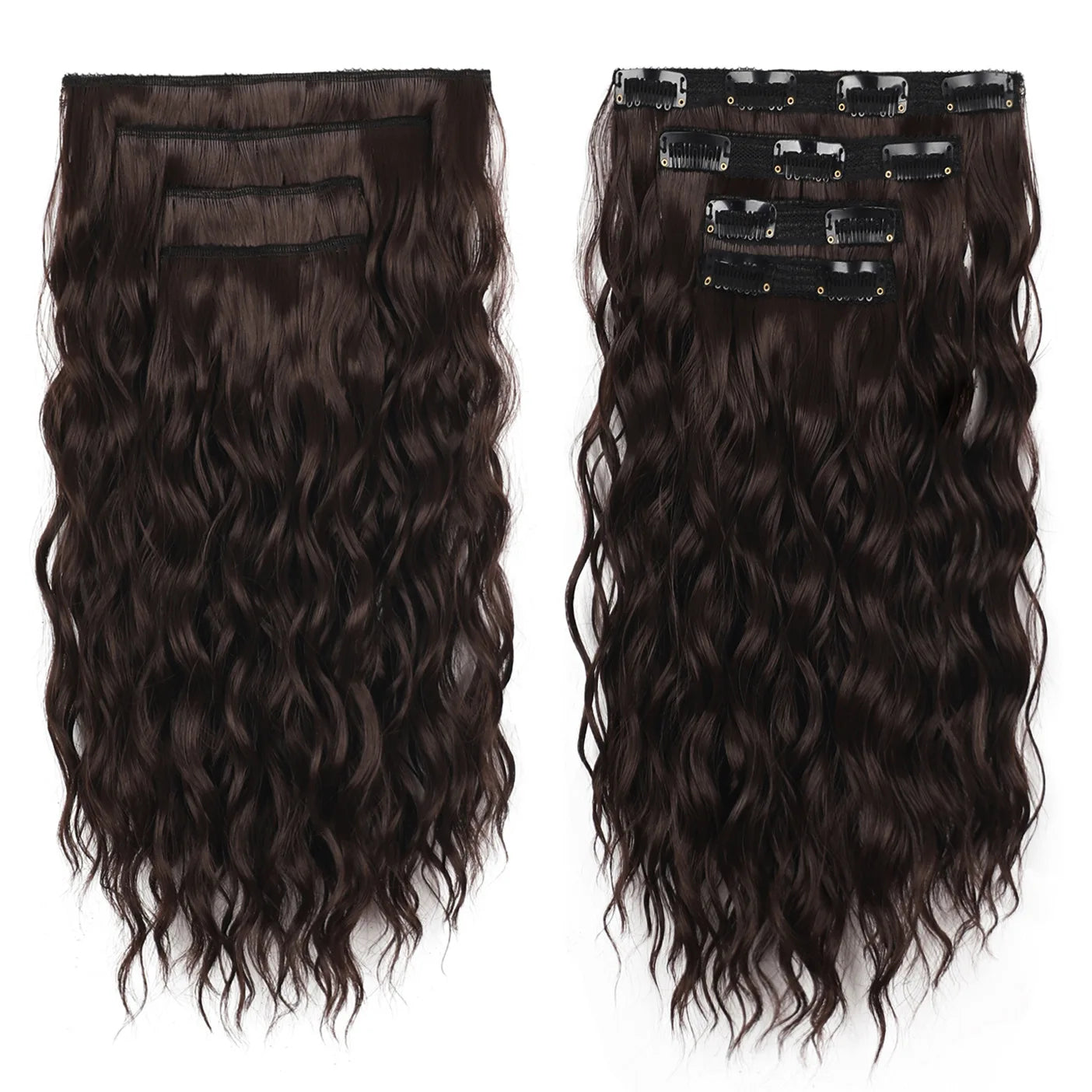 14-Inch Wavy Clip-In Hair Extension Set - 13
