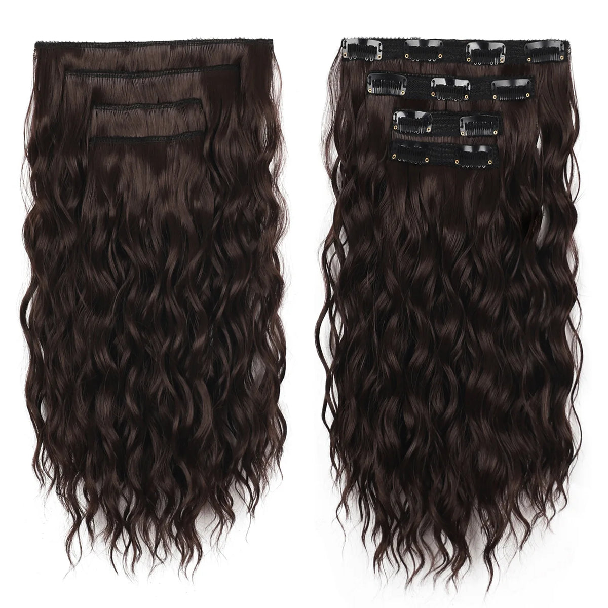 14-Inch Wavy Clip-In Hair Extension Set