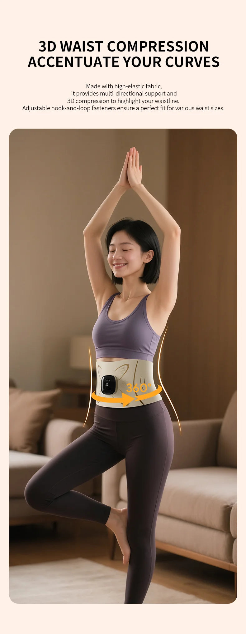 Abdominal Toning and Waist Pulse Massage Belt for Muscle Recovery - 16