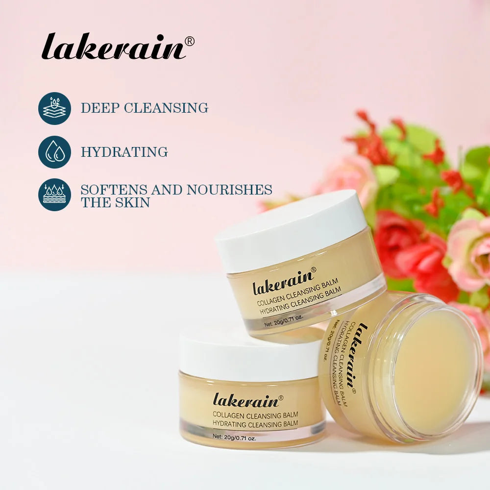 Collagen Cleansing Balm for Deep Makeup Removal and Hydrated Skin