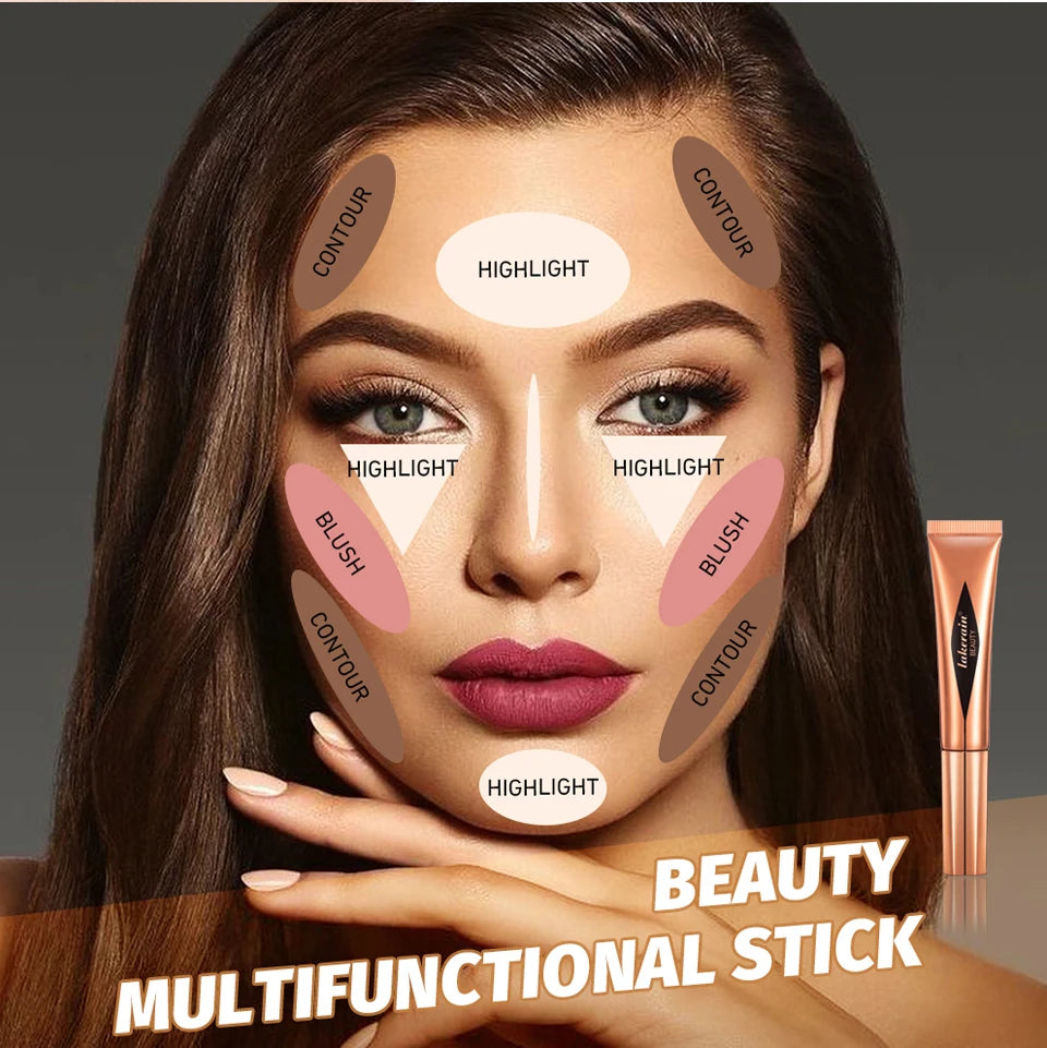 Liquid Face Contour and Highlighter Wand with Cushion Applicator - 16