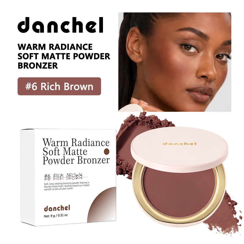 Soft Matte Bronzer Powder for Natural Face Contouring and Sculpting