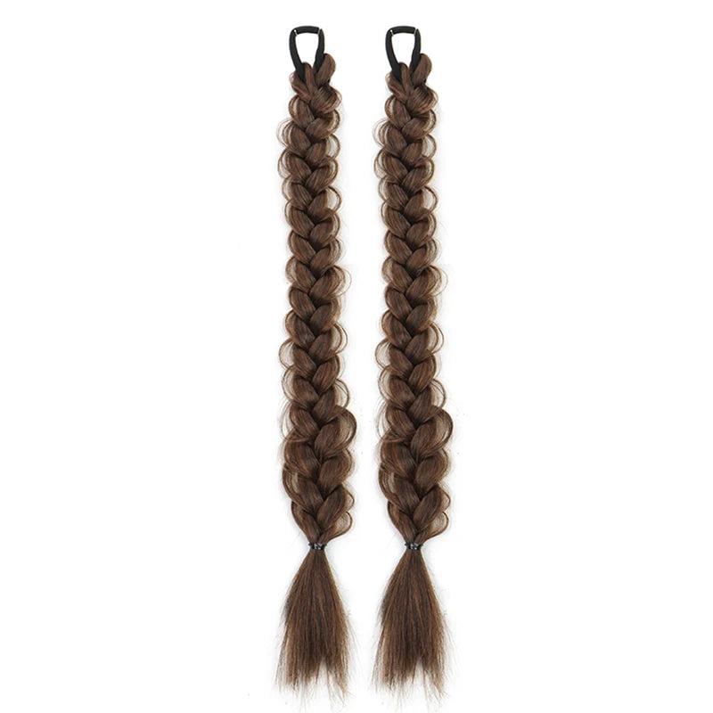 Synthetic Braided Ponytail Hair Extension Set